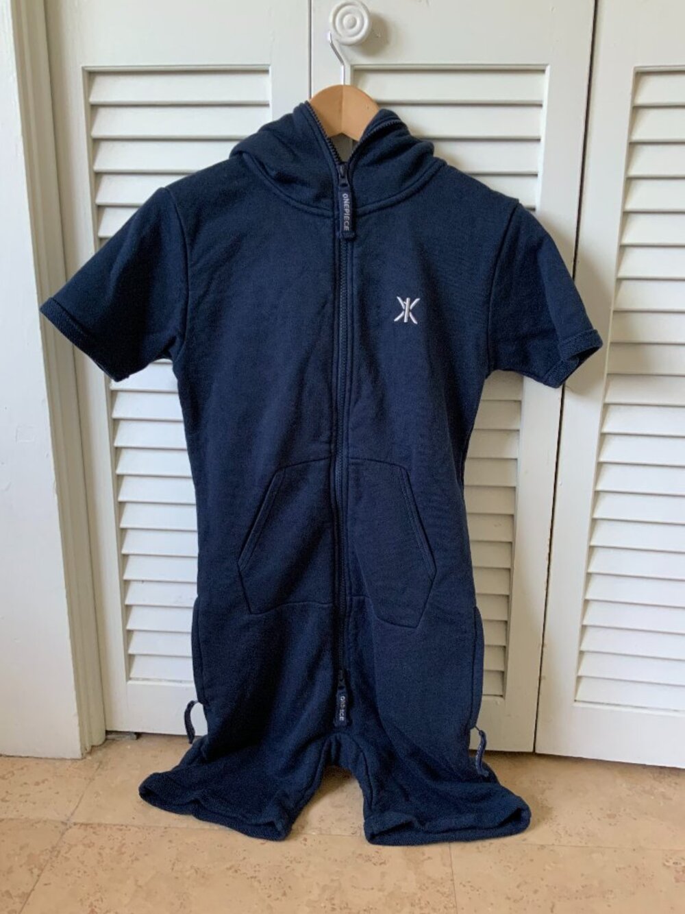 OnePiece Norwegian Original Short Jumpsuit Navy XXS NWT Hooded Romper